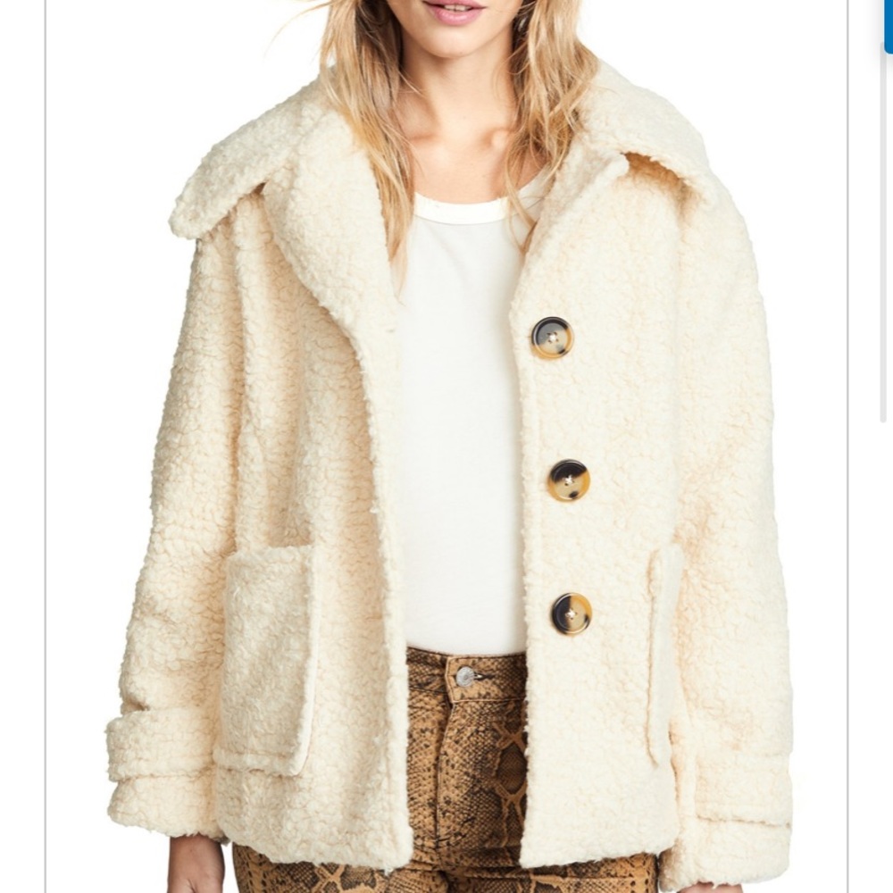 Free People Sherpa Pea Coat